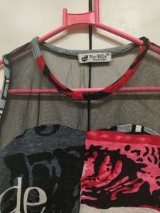Pink An Gery Top
