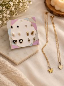 Cute Jewelry Set: Earrings &amp; Necklaces