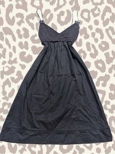 Y2K Grunge Coquette Midi Dress 🖤 Black Lace Bow