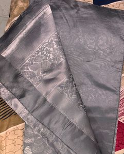 Elegant Grey Silk Saree