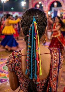 Colorful Braided Hair Accessory (Garba)