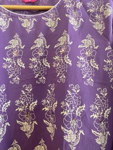 Floral Print Straight Kurta