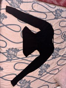 Black Long Sleeve Winter Top