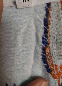 Stylish White Printed Kurta