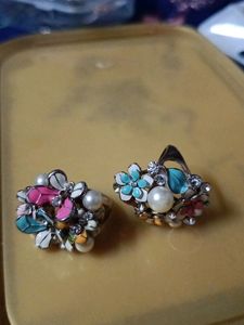 Floral Multi Rings Combo