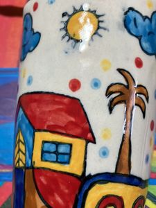 Hand Painted Pot Wall Hanging