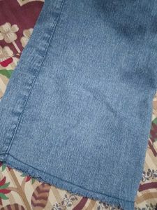 Comfortable Blue Denim Flare Jeans