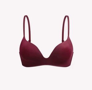 Maroon Padded Push-Up Bra