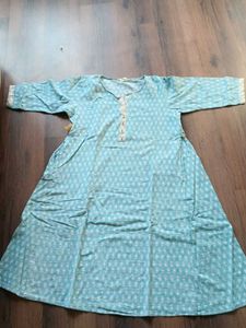 Light Blue Printed Kurta (xL)