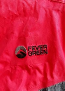 Red and Grey Hooded Jacket