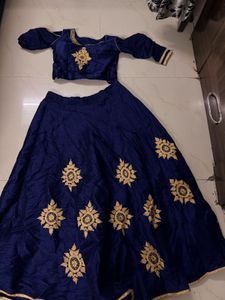 new royal blue indo western lehenga just wore for