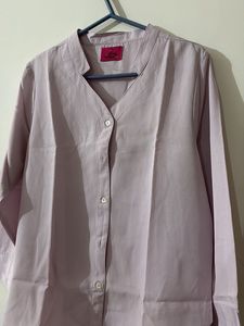 Stylish V-Neck Button-Up Blouse