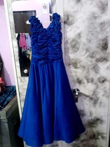 Stunning Royal Blue Ruched Dress