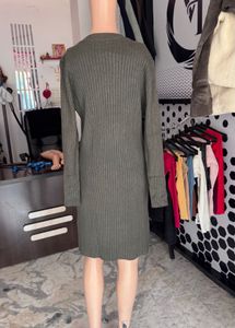 Olive Knit Dress