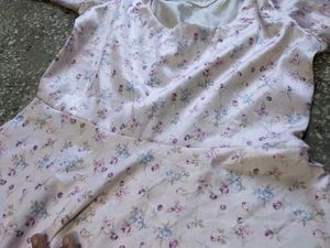 Light Pink Floral Maxi Dress