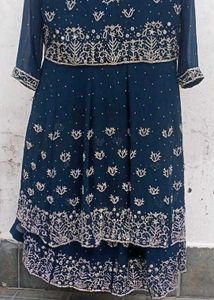 Elegant Navy Blue Lehenga Choli