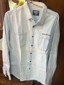 Flying Machine Light Wash Denim Shirt