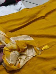 Embroidered Yellow Kurta Set with Dupatta