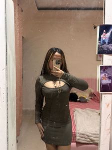 Cut-out Mini Dress