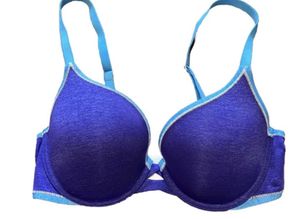 Blue Padded Bra