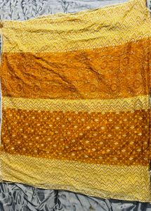 Yellow & Orange Ethnic Dupatta
