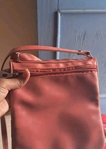 Peach Crossbody Bag