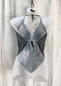 Sheer Black Halter Neck top