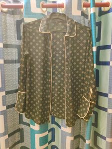 Black Unused Printed Shirt