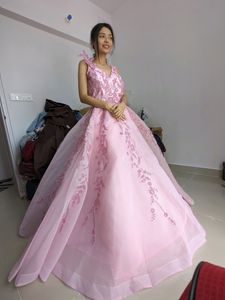 Heavy Pink Mesh GOWN