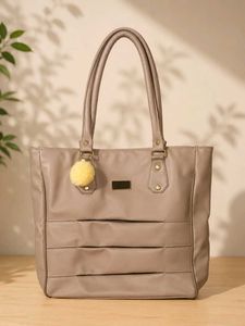 Stylish Taupe Tote Bag