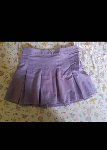 Pleated Lavender Mini Skirt korean H&amp;M Y2K