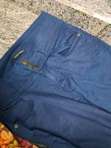 Navy Blue Denim Jeans