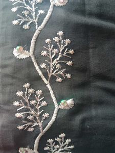 Embroidered Black Kurta