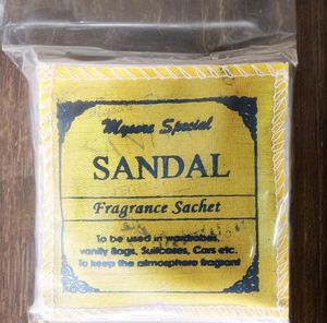 Sandal Fragrance Sachets( Pack Of 6nos Sachets)
