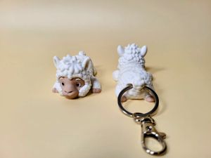 Cute Alpaca Keychain Set