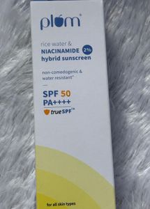 Plum Rice Water & Niacinamide Hybrid Sunscreen SPF