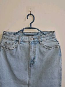 Denim Midi Skirt