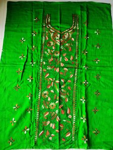 New Without Tag-Kantha Embroidery Kurta Fabric
