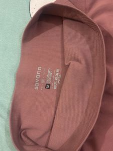 Comfortable Pink Athletic Leggings size-M
