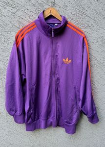 Vintage Purple Adidas Track Jacket