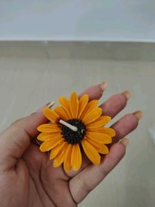 Sunflower Shaped Scented Candle