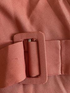 Elegant Rose Pink Top with Belt