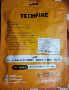 Techfire Wireless Neckband Earphones