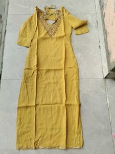 Beautiful Yellow Kurta Set with Dupatta  beautifu