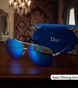 Dior Aviator Sunglasses - Blue Mercury Lens UNISEX