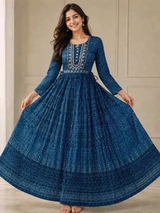 Beautiful Blue Ethnic Gown