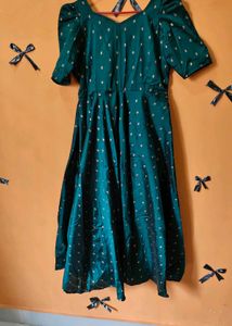 green and red duppata set