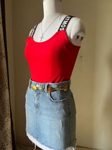 Red bodysuit