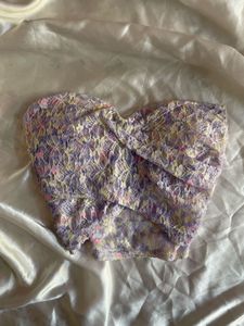 Floral Lace Tube Top