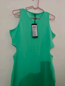 Mint Green Cutout Bodycon Dress